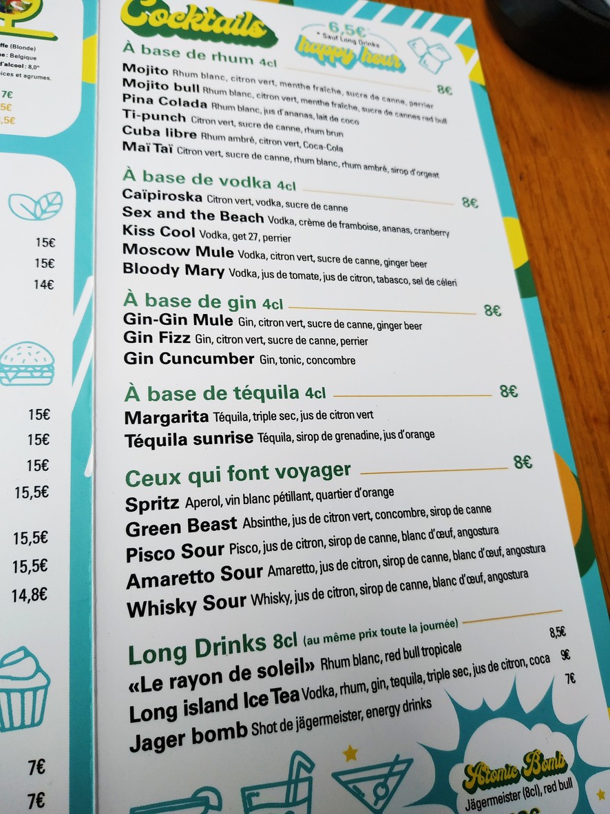 L’ATTIRAIL CAFÉ menu 2