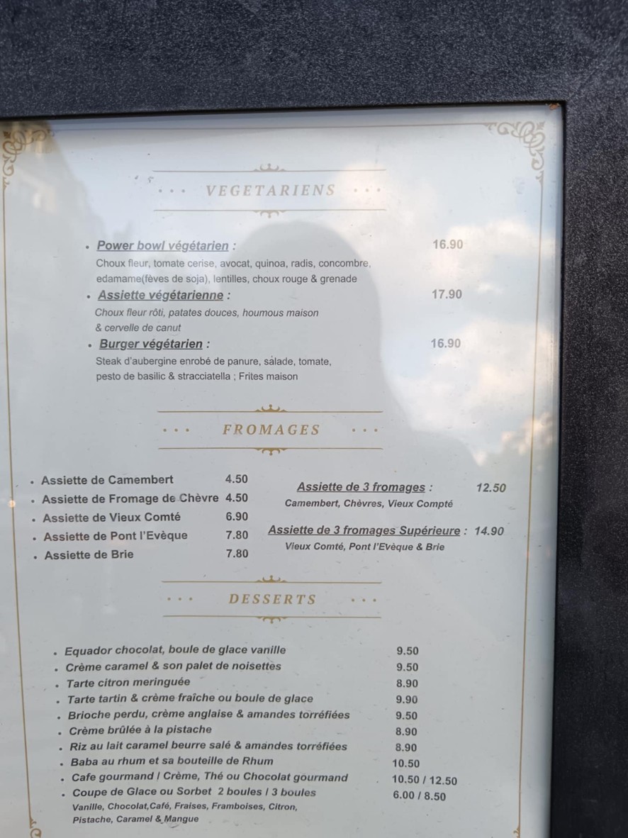 Café de la Seine Paris 16 menu 3