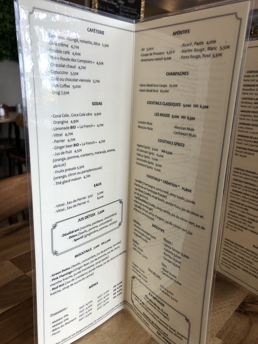 Chez Addy & Ida menu 4