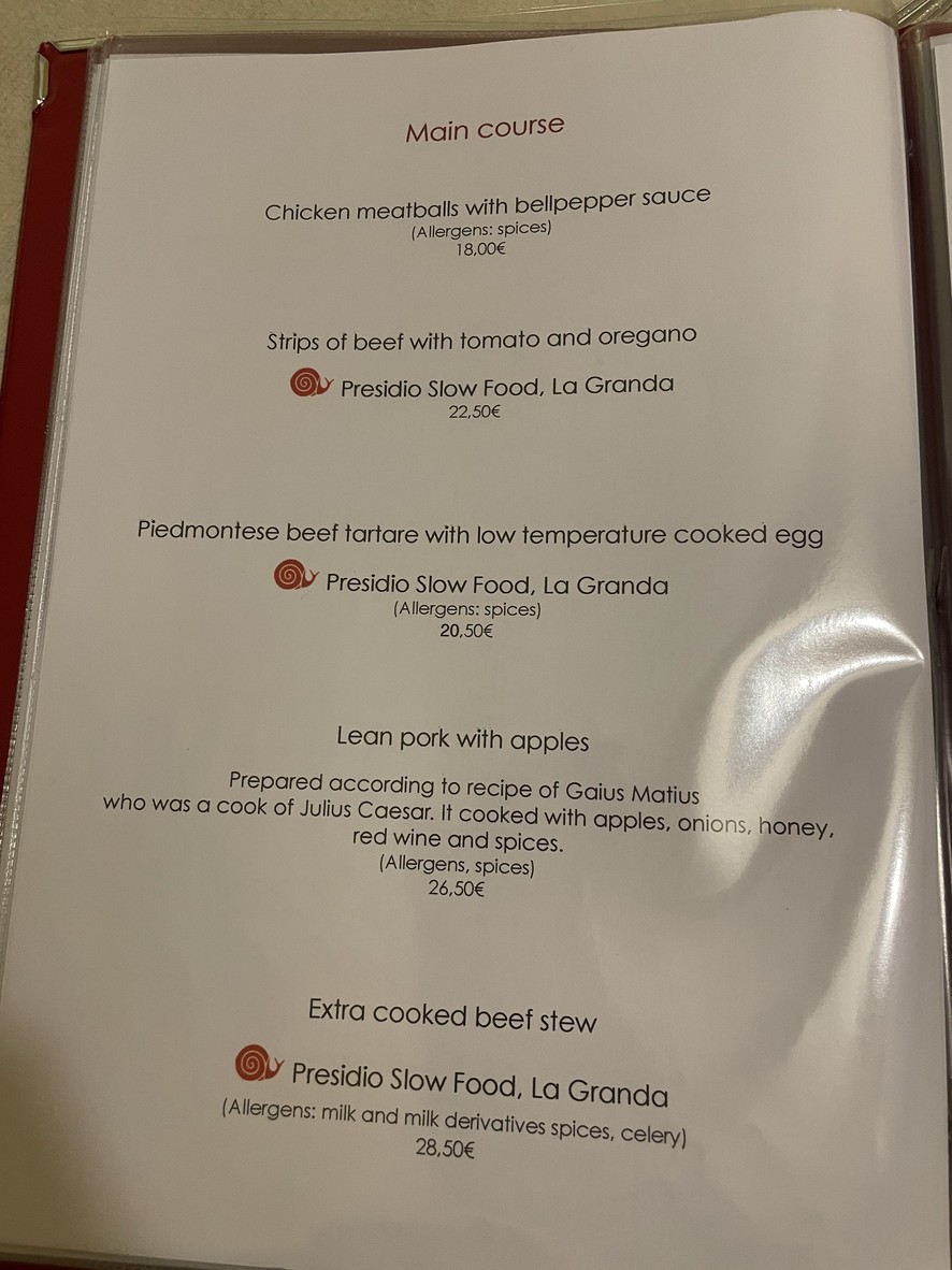 Spirito di Vino menu 3