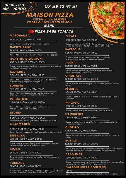 Maison pizza