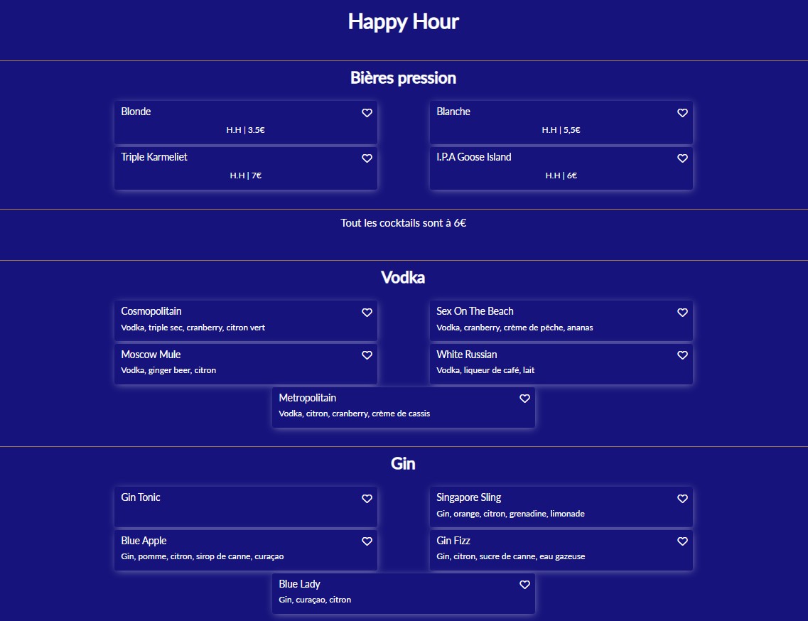 Le Zabar menu 2