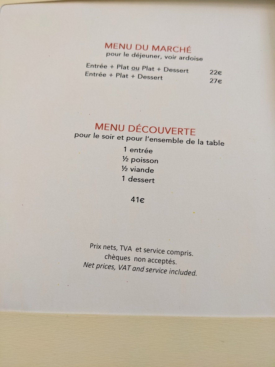 Maezaly menu 1
