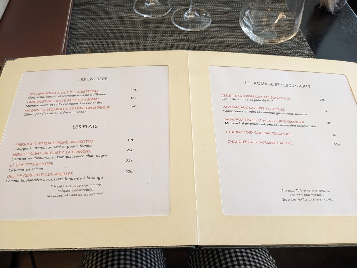 Maezaly menu 2