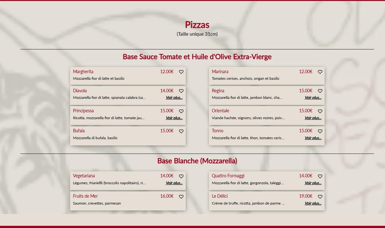 Le Declic menu 3