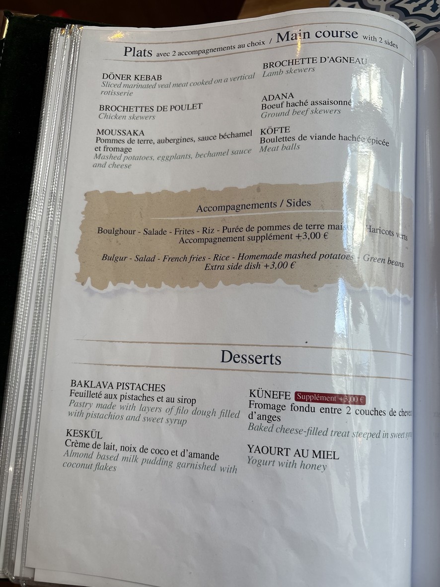 Hélia menu 4