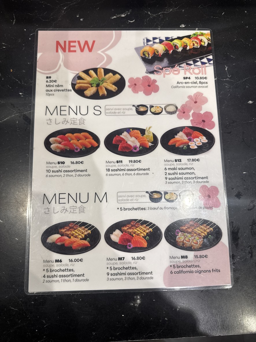 Idea Sushi menu 3
