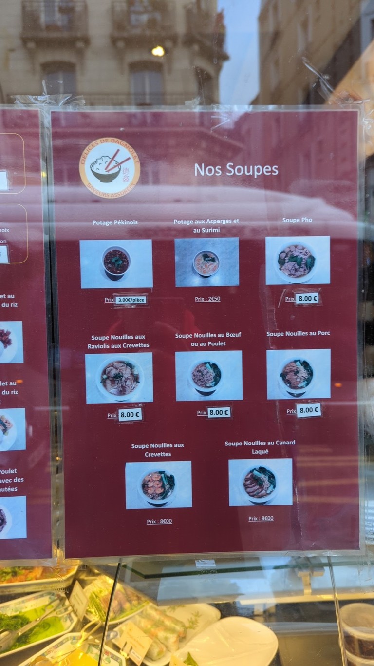 Délices de Bagnolet menu 2