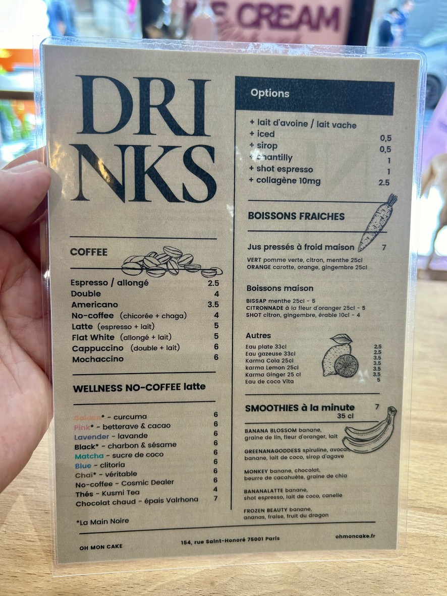 Oh My Cake !! menu 3