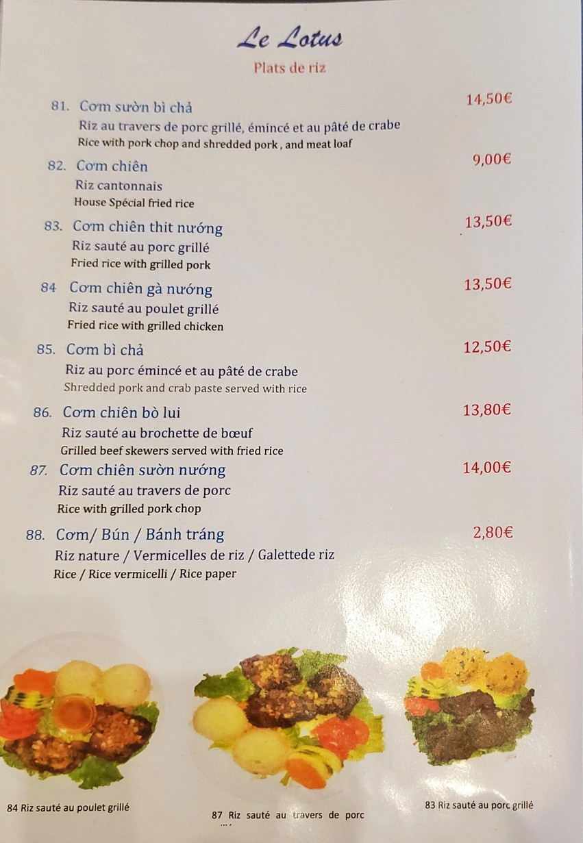 Le Lotus menu 4