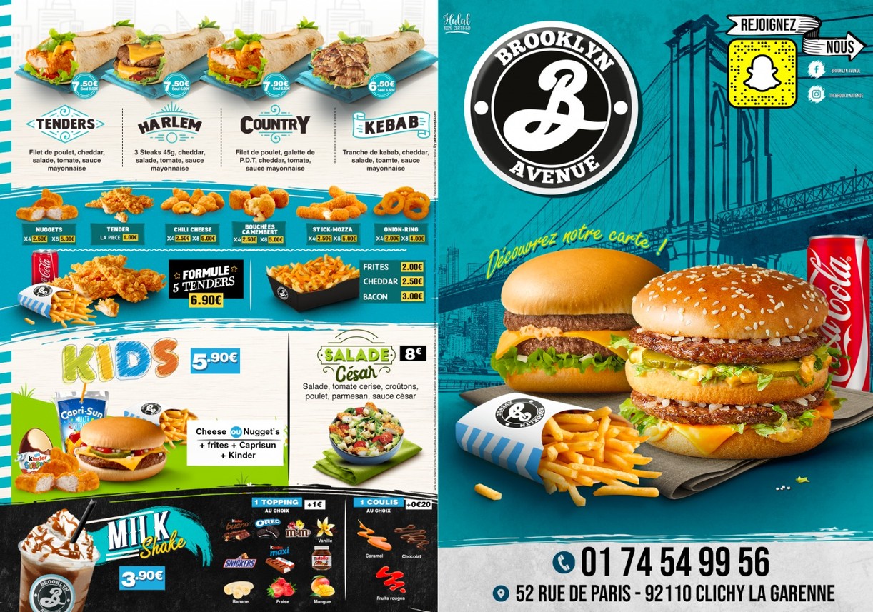 Brooklyn Avenue menu 1
