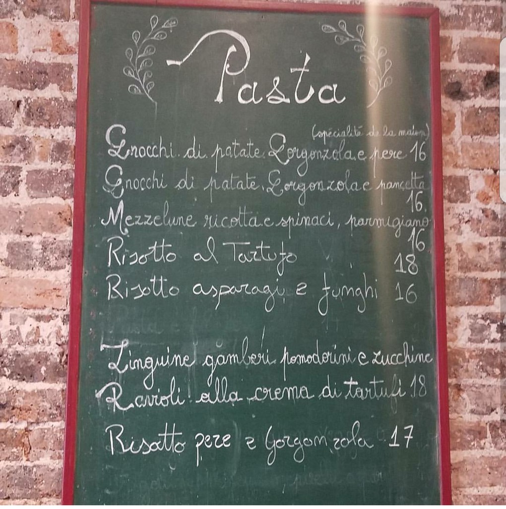Pasta e Fagioli menu 1