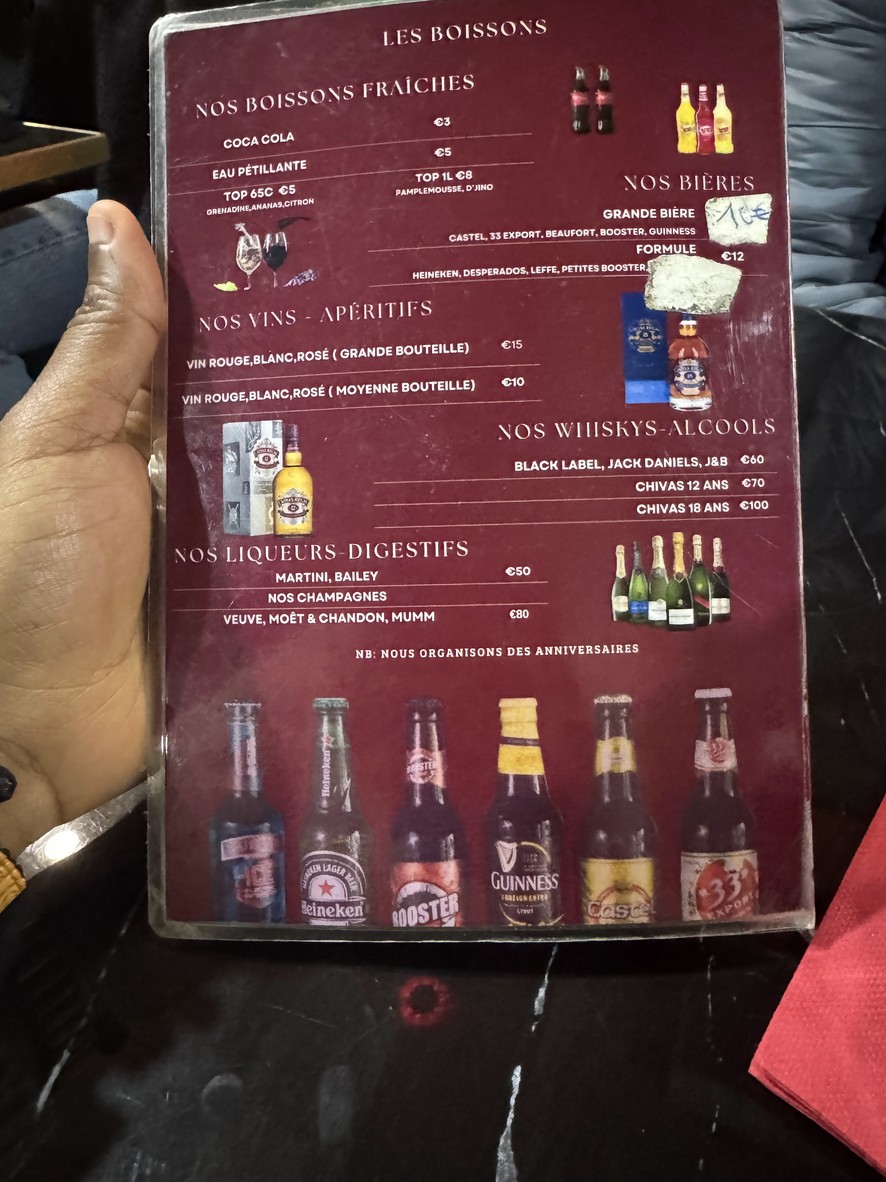Restaurant Le Prince menu 3