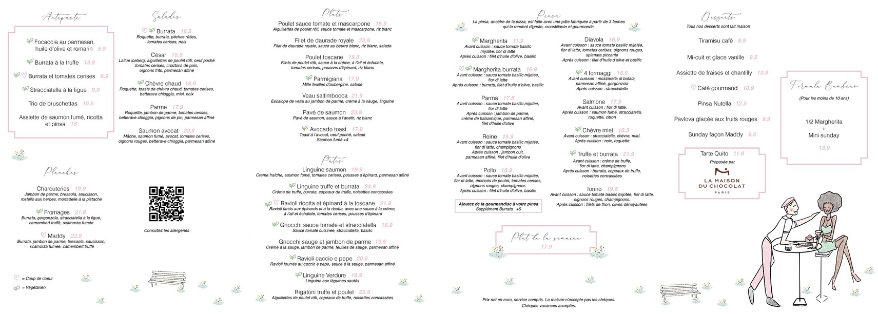 Le Maddy menu 1