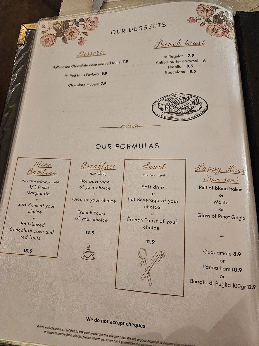 Le Maddy menu 2