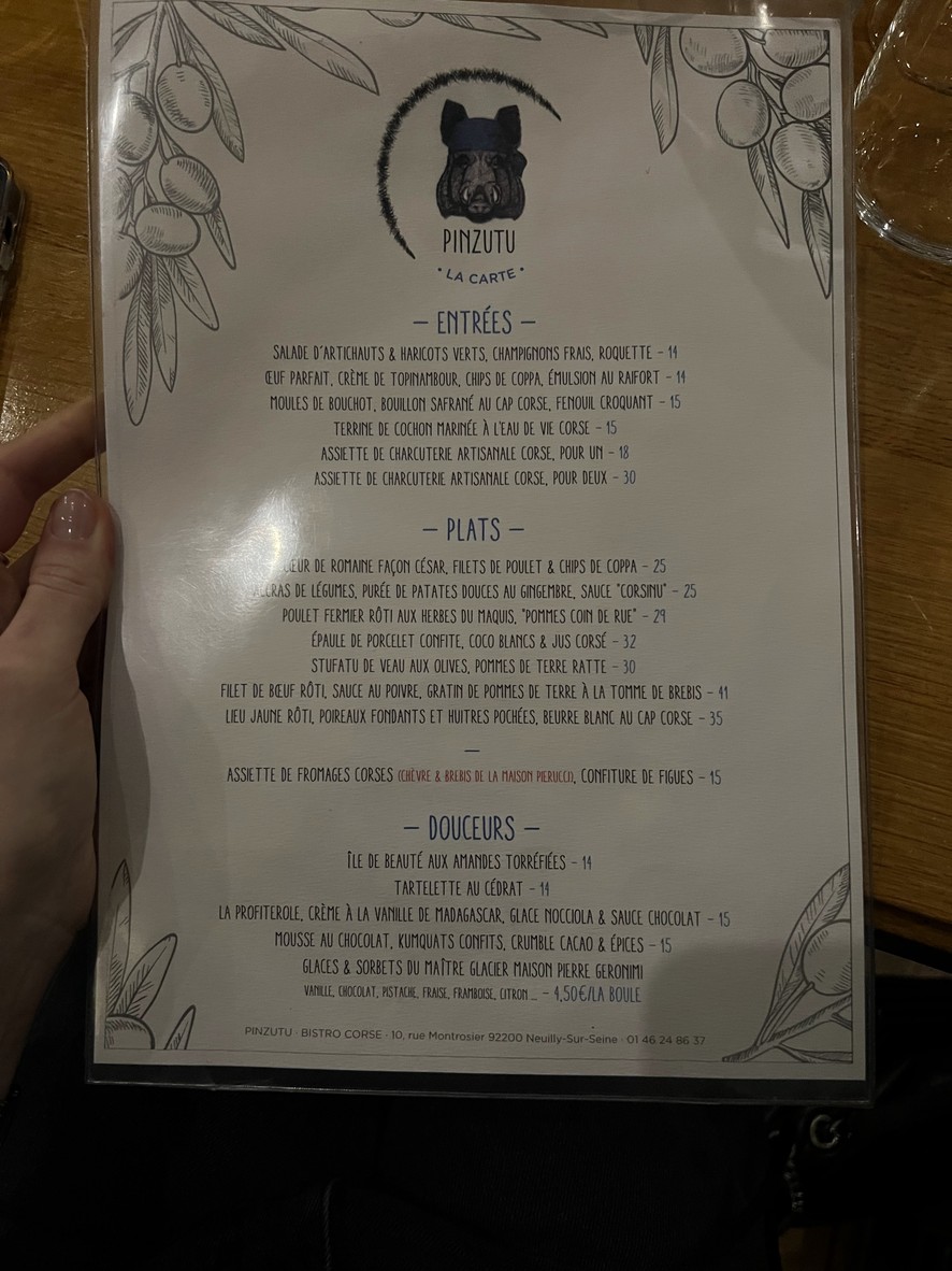 Pinzutu menu 1