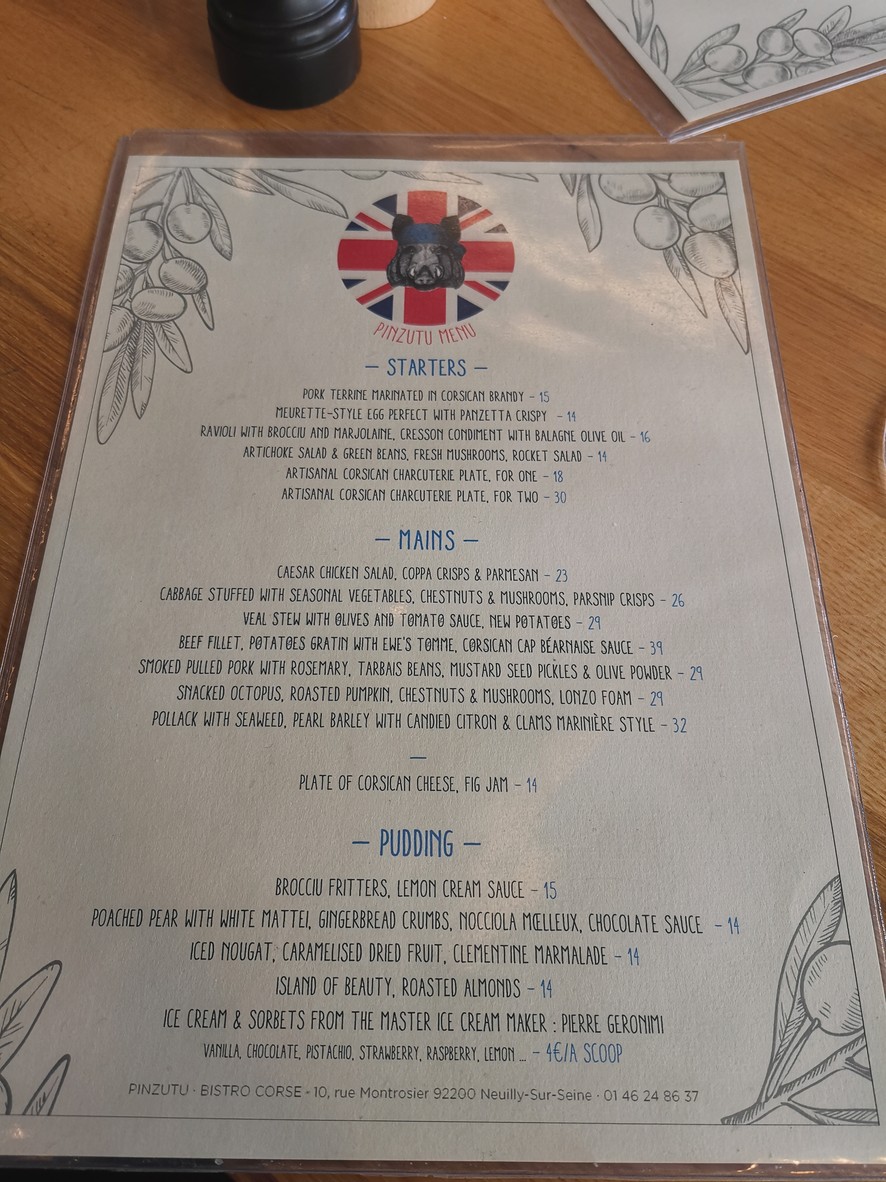 Pinzutu menu 2