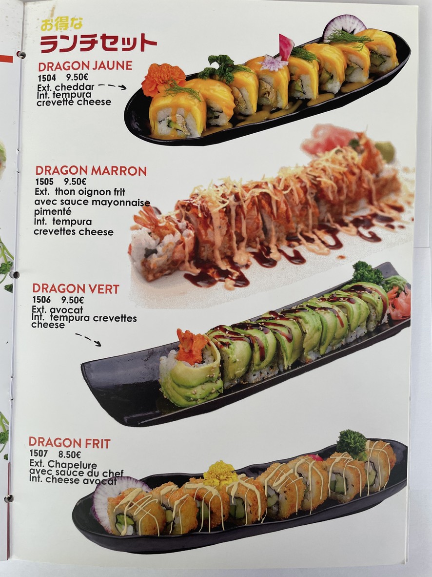 Top Sushi menu 6