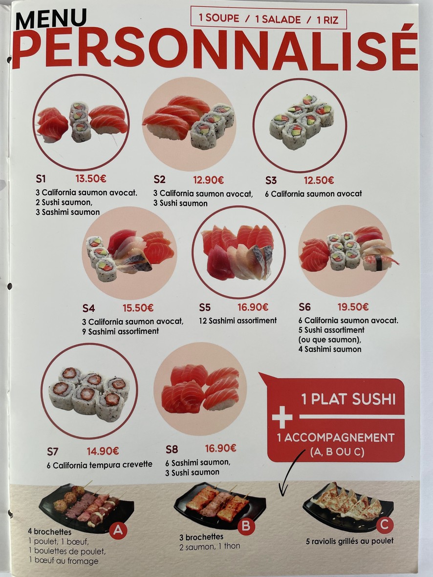 Top Sushi menu 10