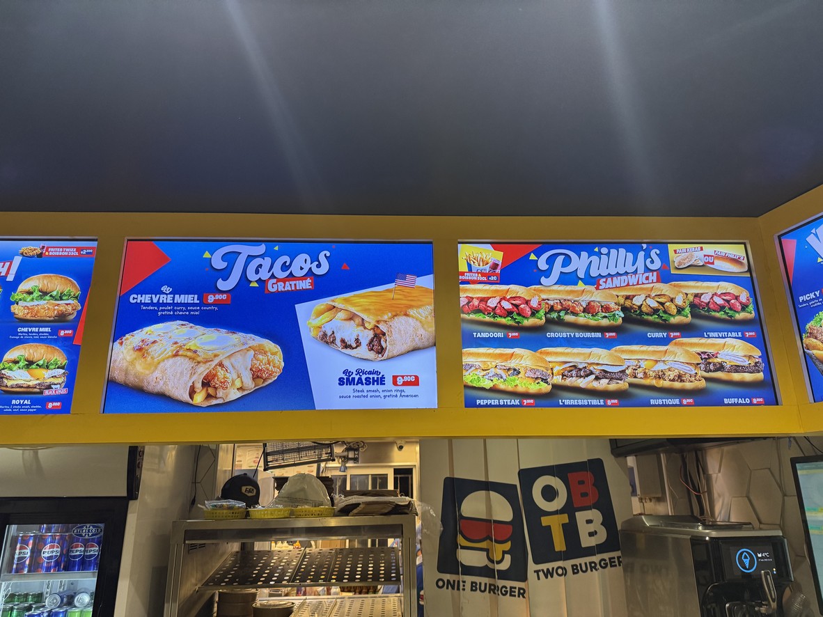OBTB One Burger Two Burger menu 2