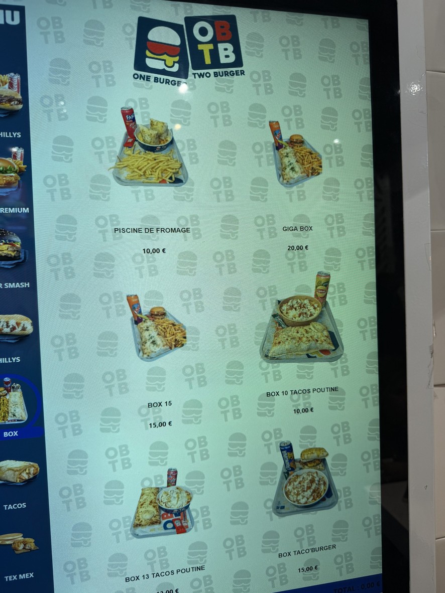 OBTB One Burger Two Burger menu 3