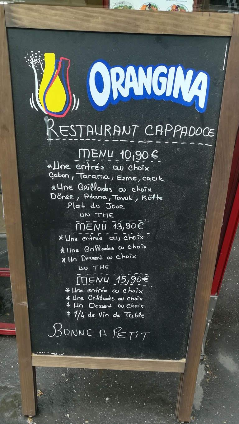Restaurant La Cappadoce menu 1