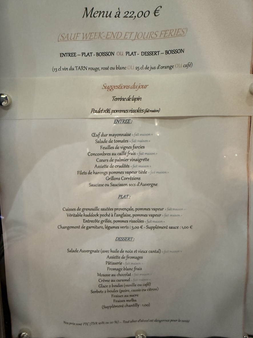 Le Languedoc menu 2