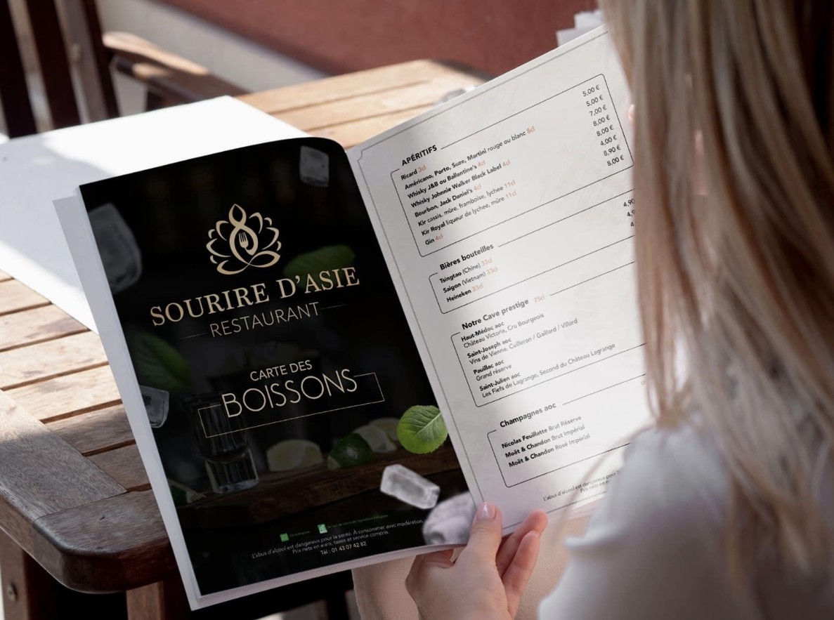 Sourire d'Asie menu 1