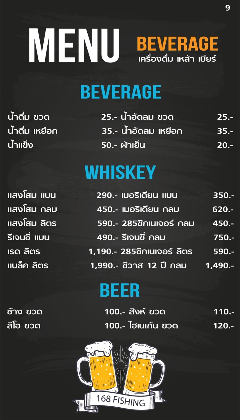 Bòตกกุ้ง 71 Prawn Fishing menu 3