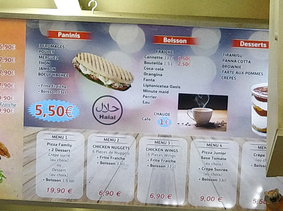 Pizza Zara menu 3