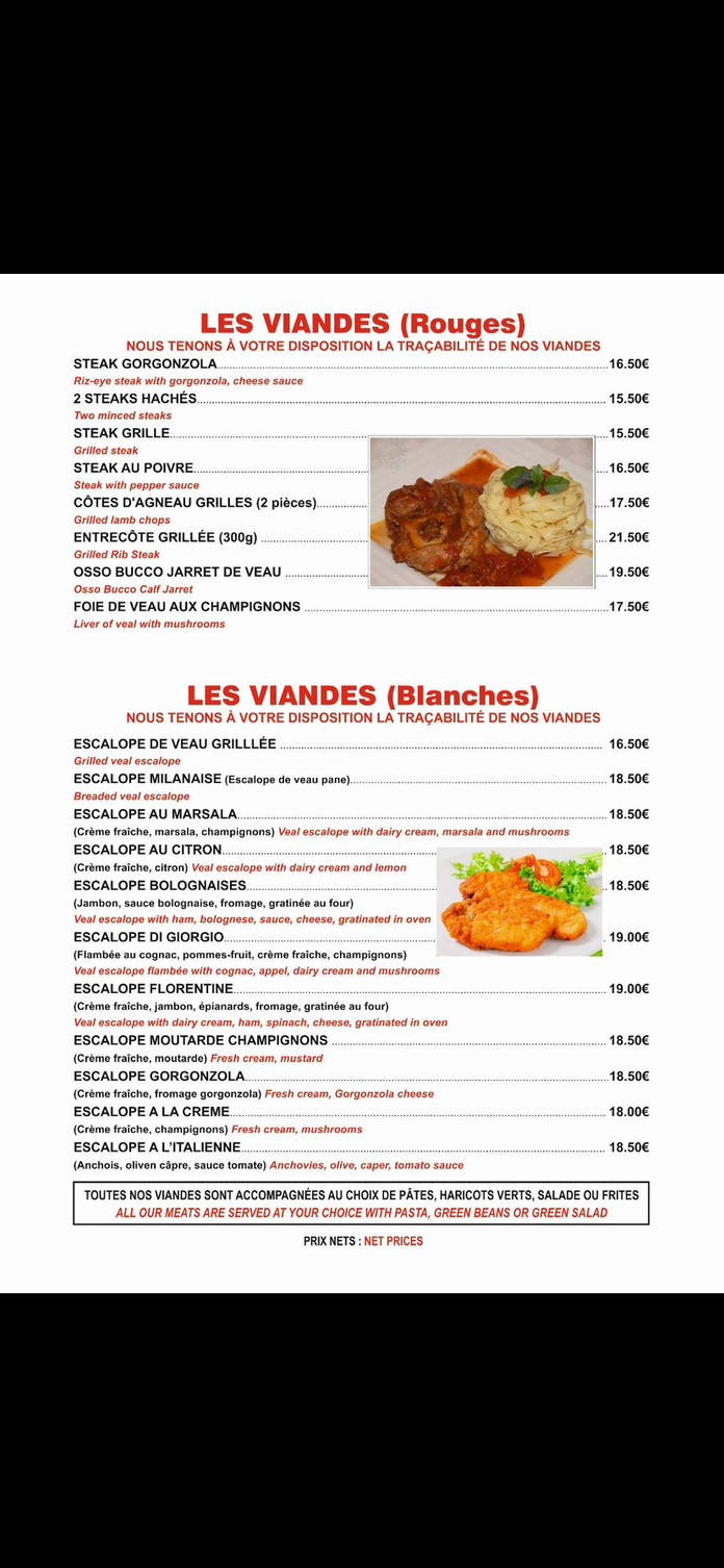 Pizza del Mondo menu 3