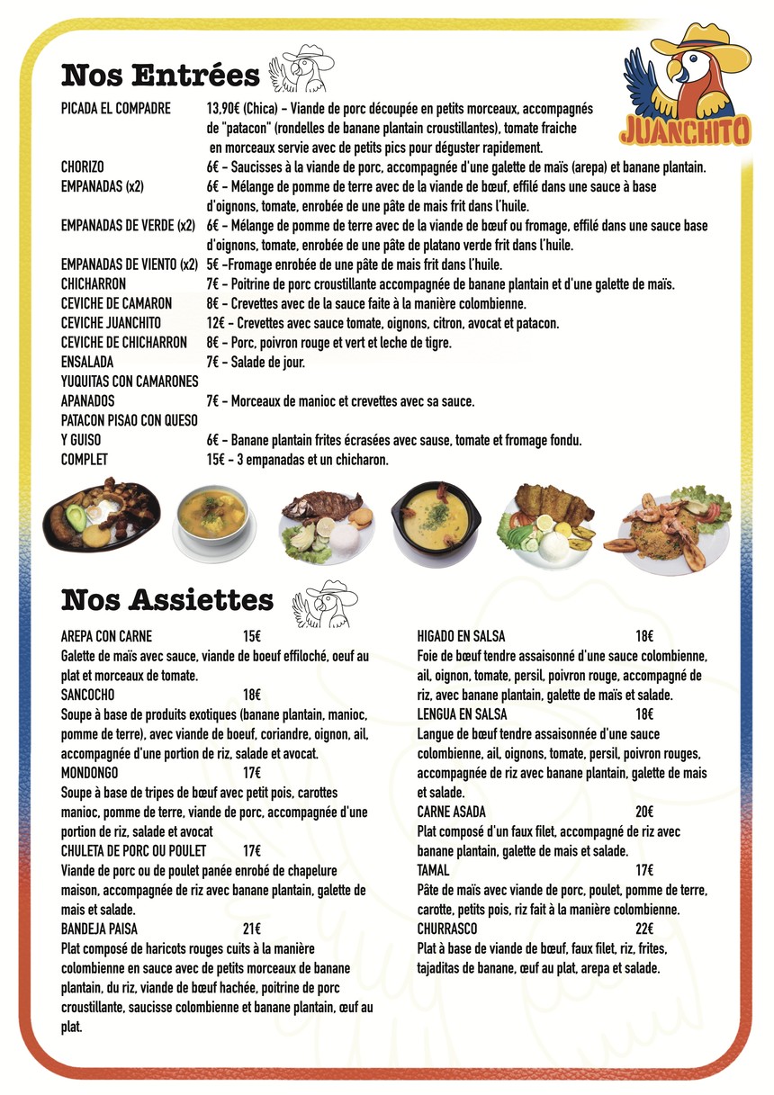 El Juanchito menu 1