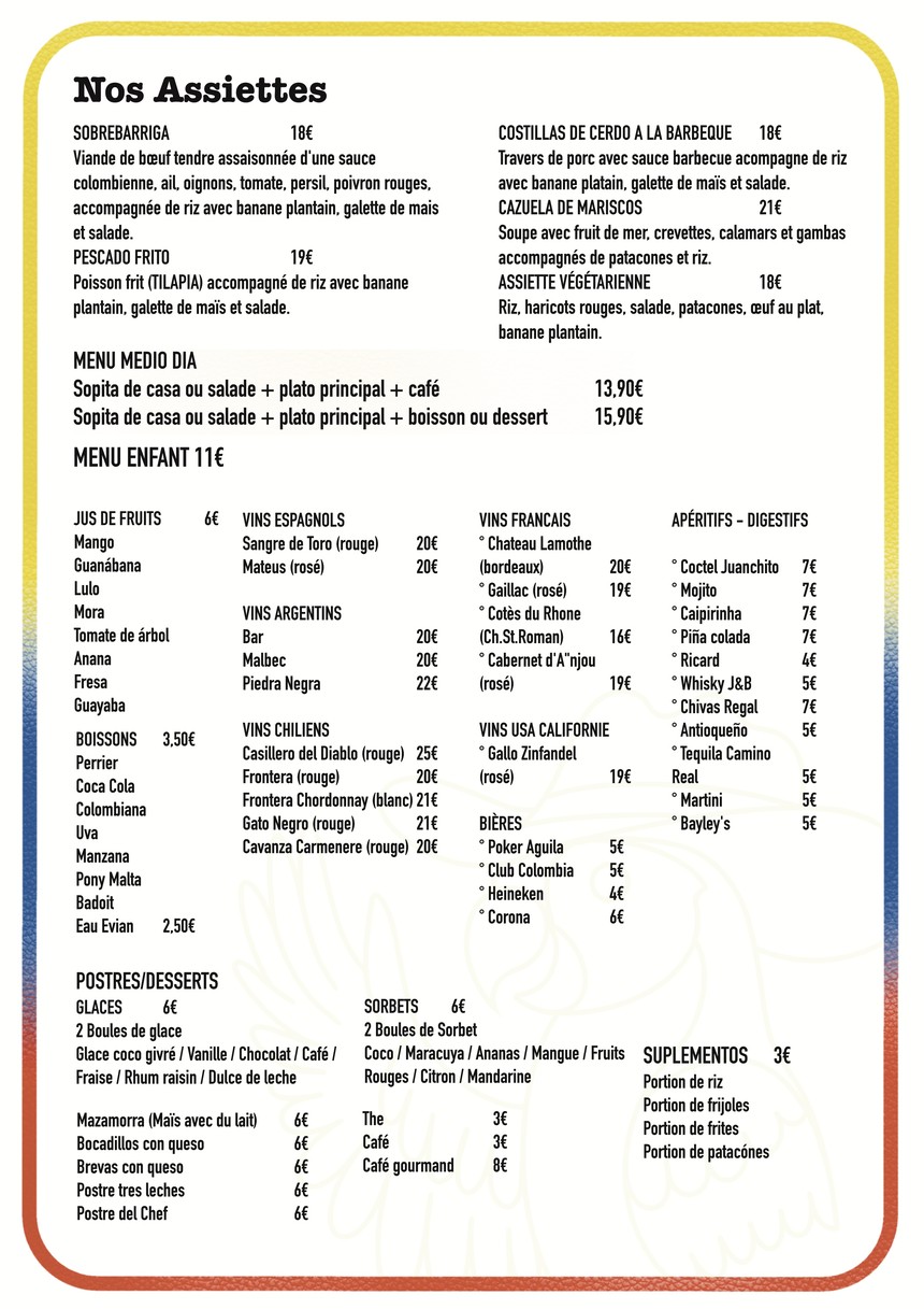 El Juanchito menu 2