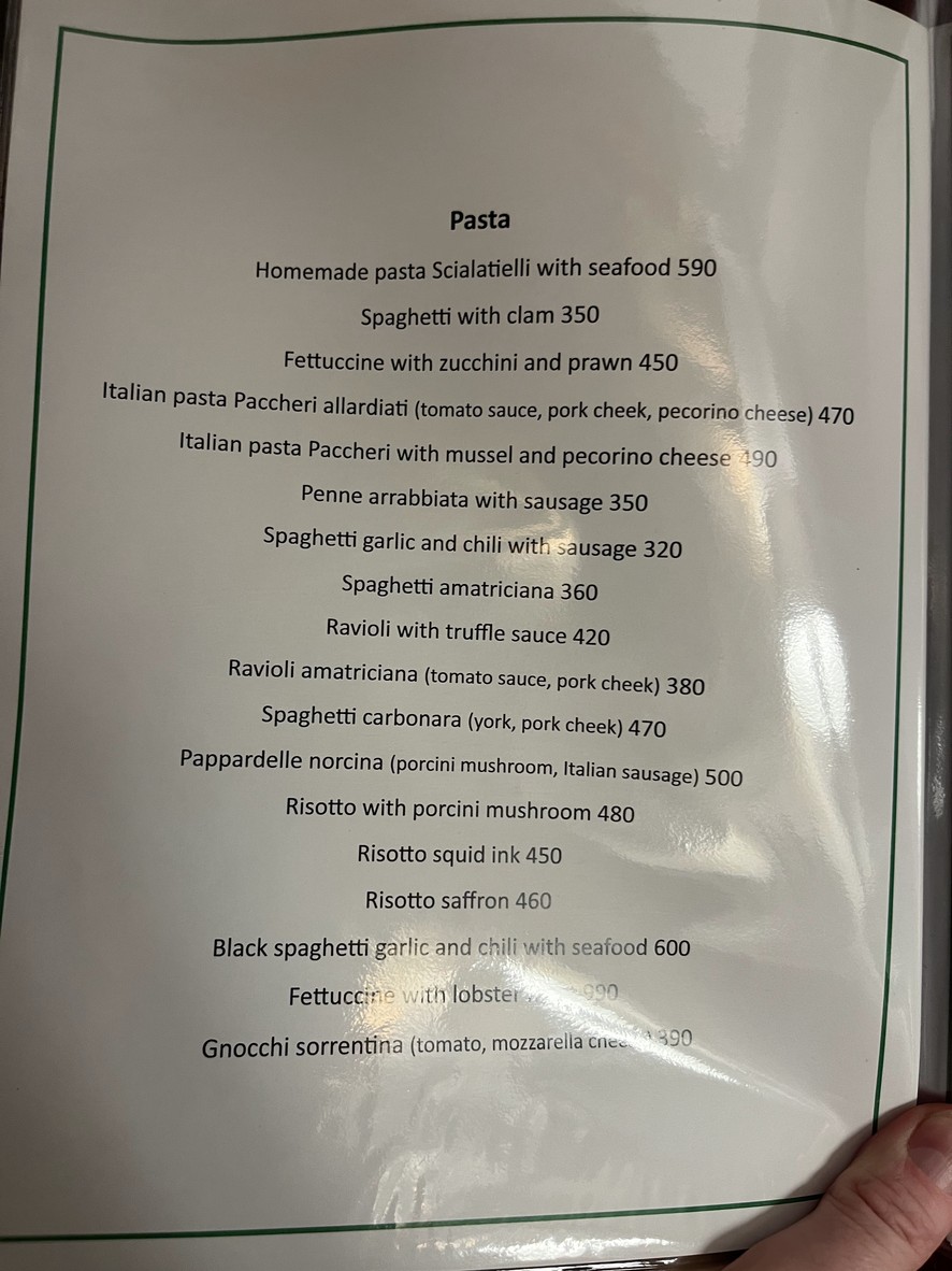 La Vela Pizza and Pasta Restaurant menu 3