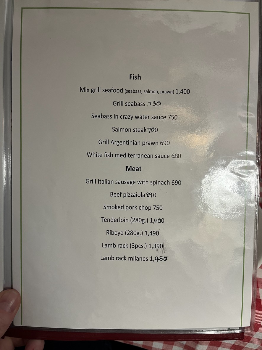La Vela Pizza and Pasta Restaurant menu 4