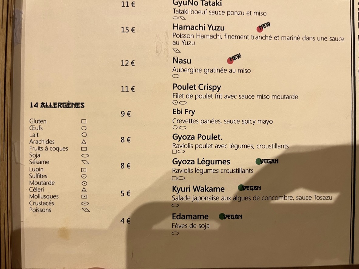 RAMEN WANG - Restaurant Ramen Paris 14 menu 2