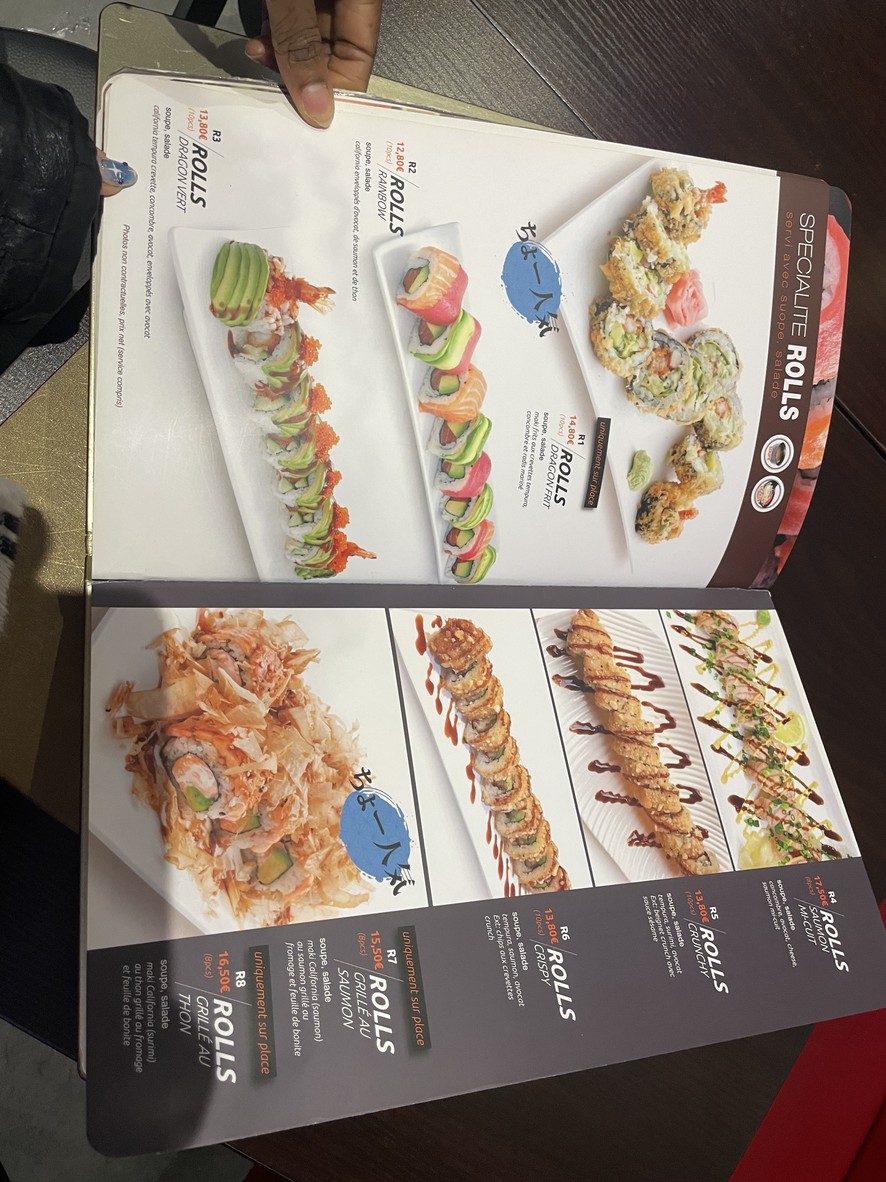 Sushi Bassano menu 2