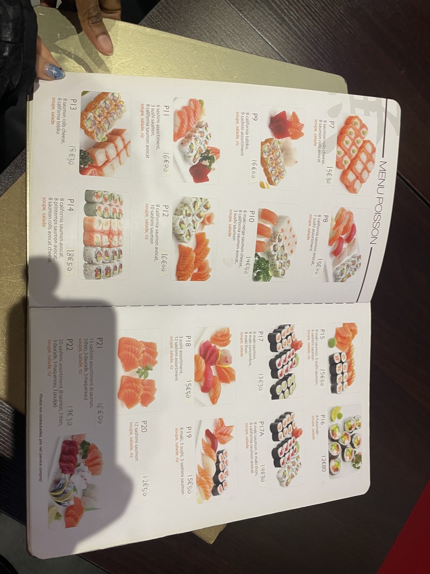 Sushi Bassano menu 3