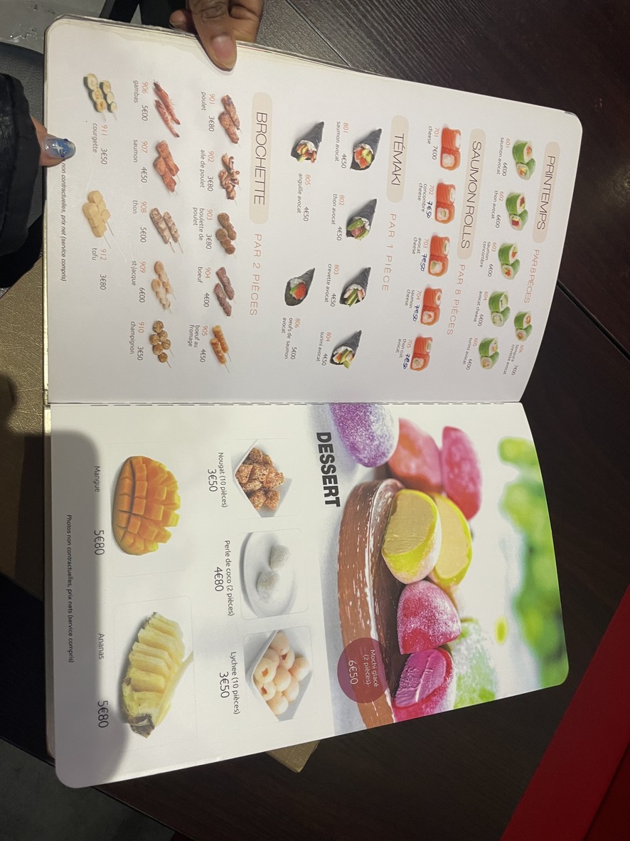 Sushi Bassano menu 7