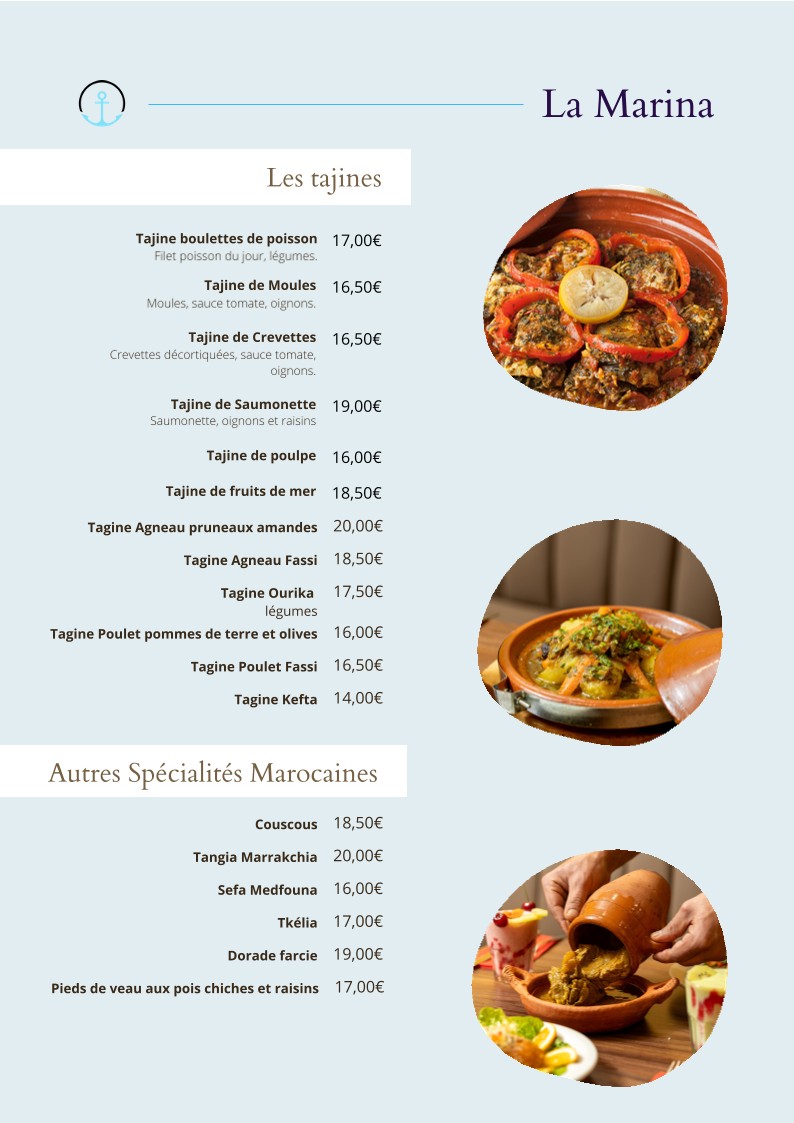 LA MARINA menu 4