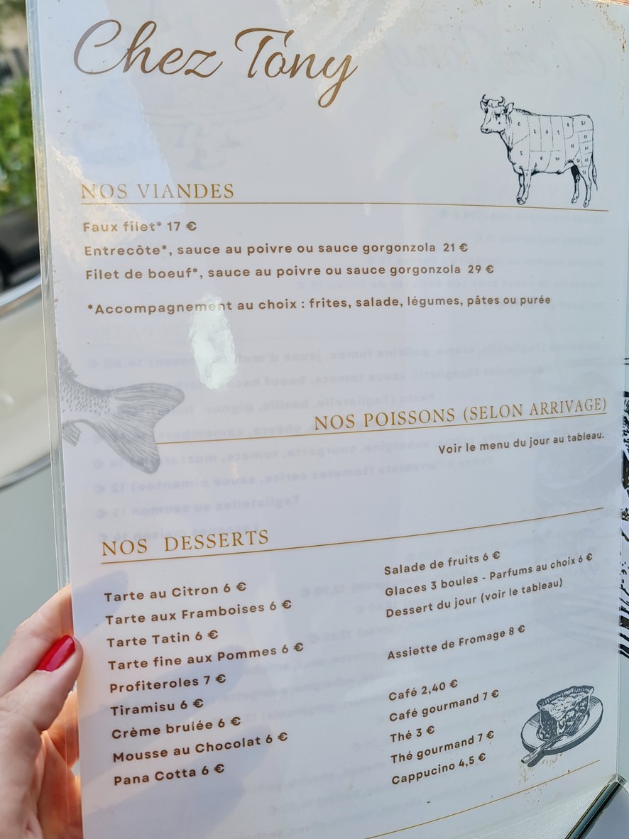 Le Caruso menu 2