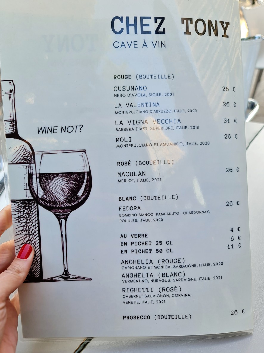 Le Caruso menu 3