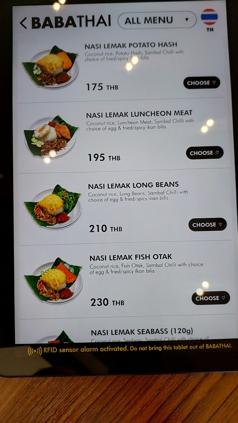 BABATHAI - The Nasi Lemak Place menu 1