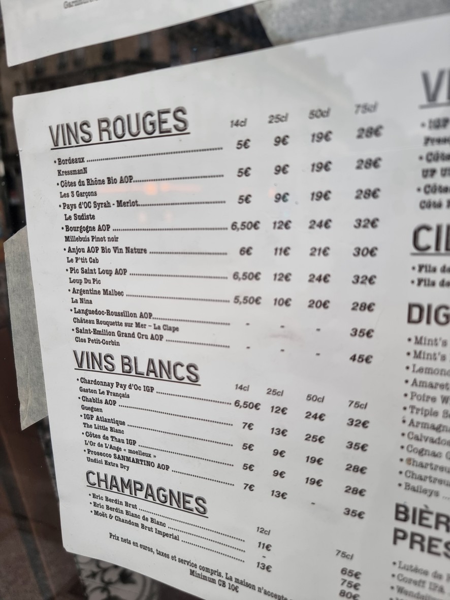 Cafe Lorette menu 2