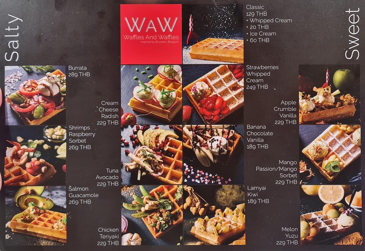 WAW 华夫饼和华夫饼 素坤逸 menu 1