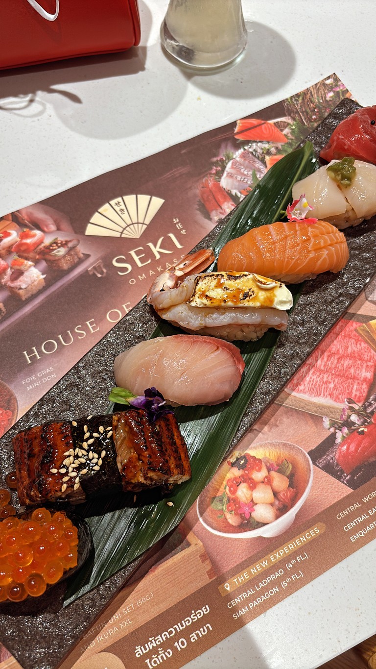 Seki Omakase Siam Paragon menu 1