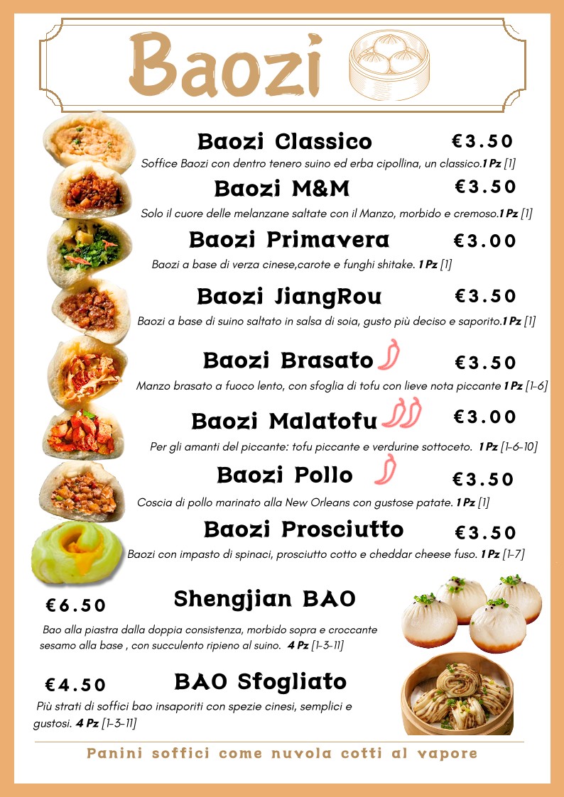 Bao e Co Ravioleria menu 2