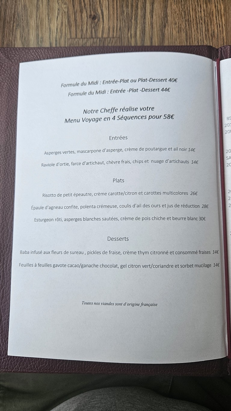 Restaurant Nosso menu 2
