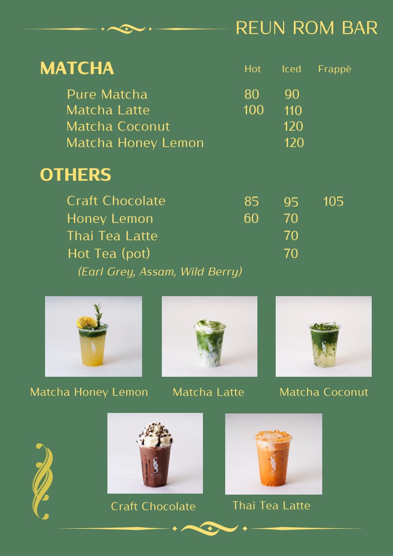 Ruen Rom Bar menu 2