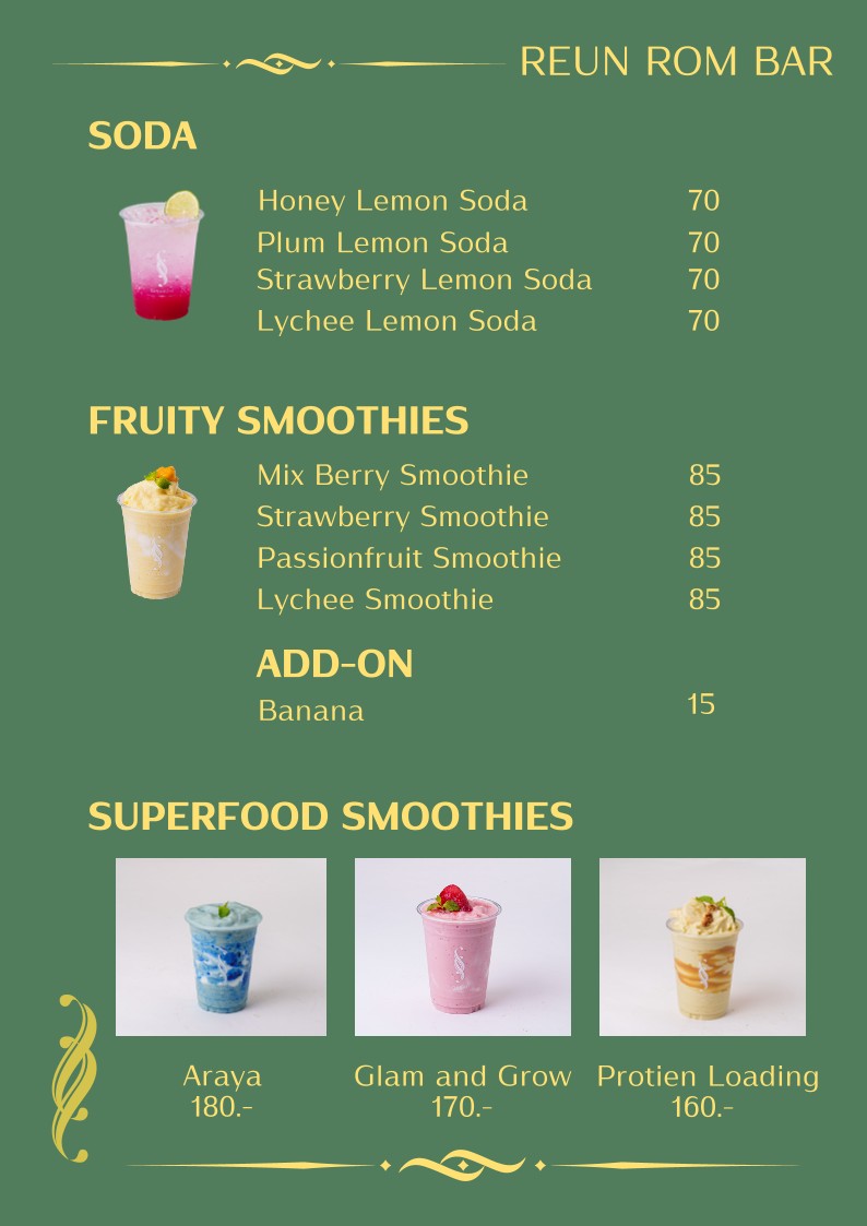 Ruen Rom Bar menu 3